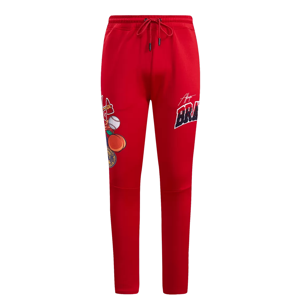 MLB ATLANTA BRAVES HOMETOWN MEN'S TRACK PANT (RED / MIDNIGHT NAVY)