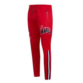 MLB ATLANTA BRAVES HOMETOWN MEN'S TRACK PANT (RED / MIDNIGHT NAVY)