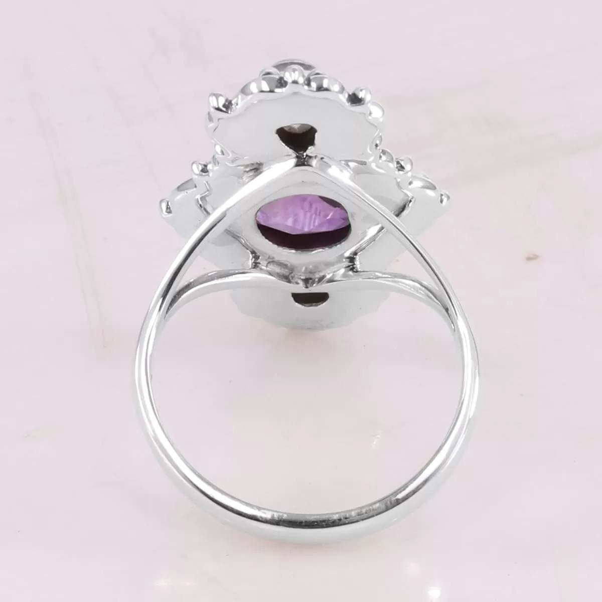 Multi Gemstone 925 Sterling Silver Ring, Handmade, Faceted Gemstone Ring, Nickel Free