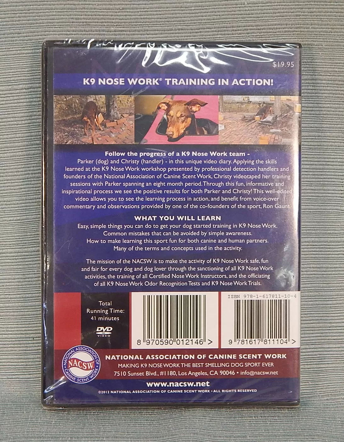 NACSW "How One Dog Got Started in K9 Nose Work" - DVD, Brand New