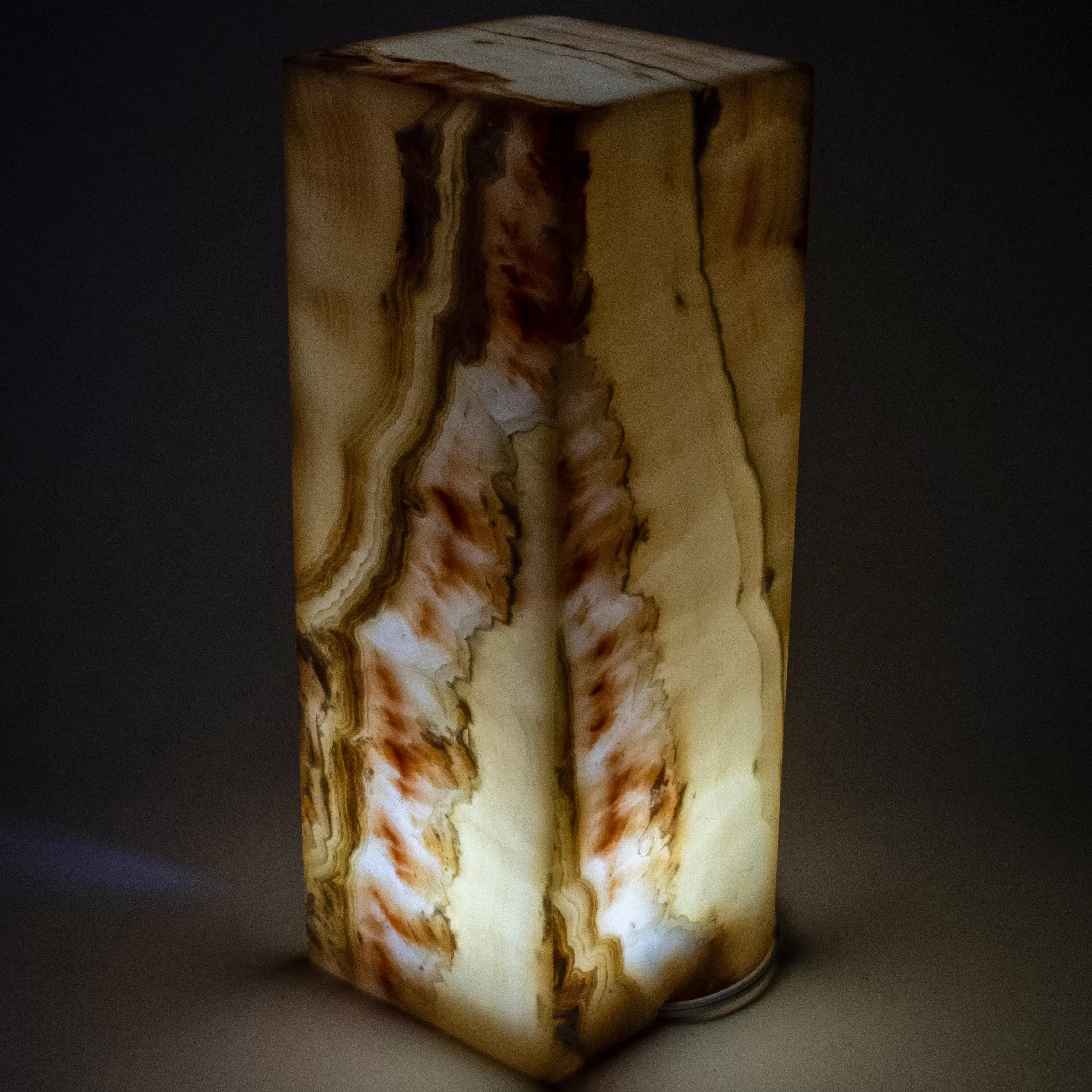 Natural Onyx Lamp Light Tower - 16