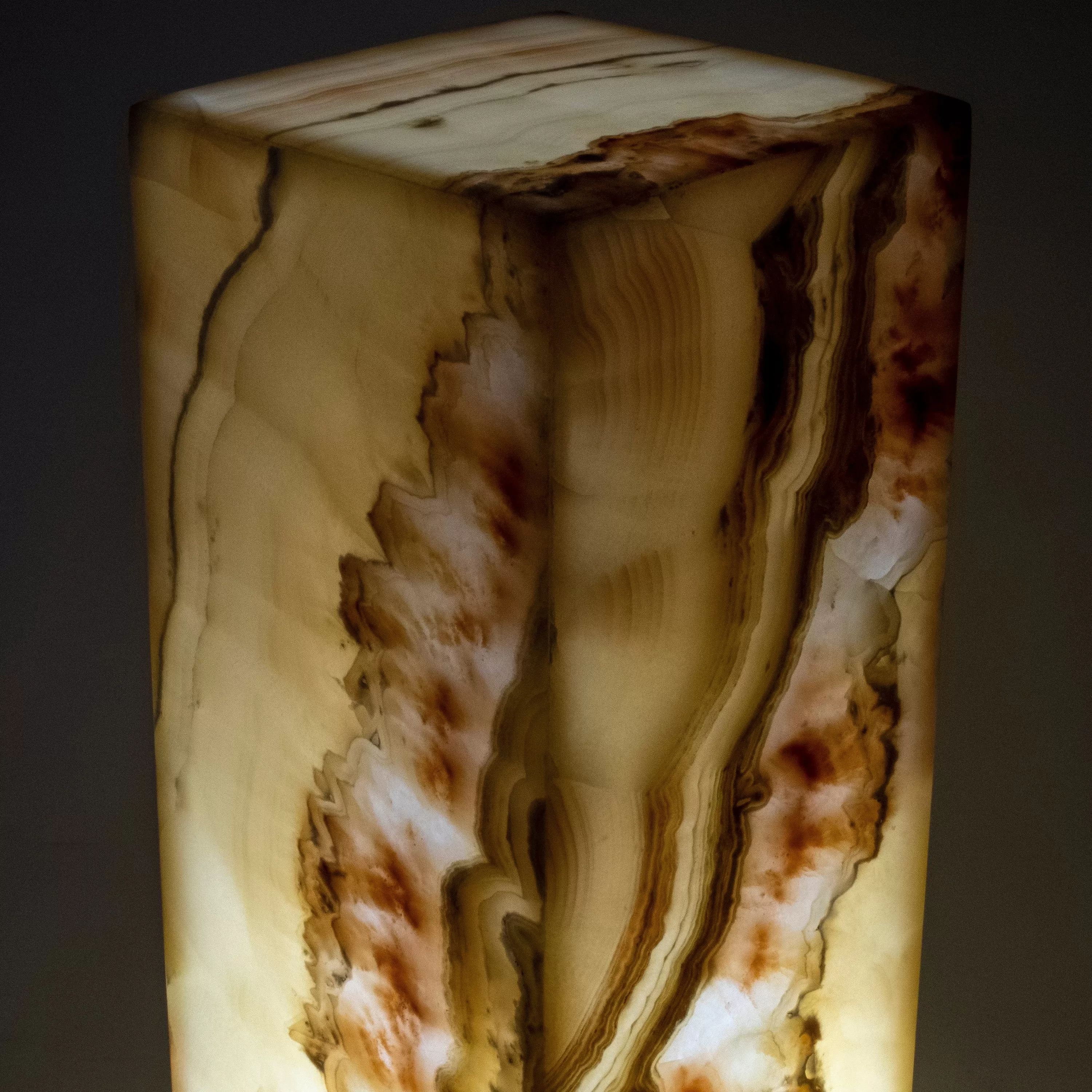 Natural Onyx Lamp Light Tower - 16