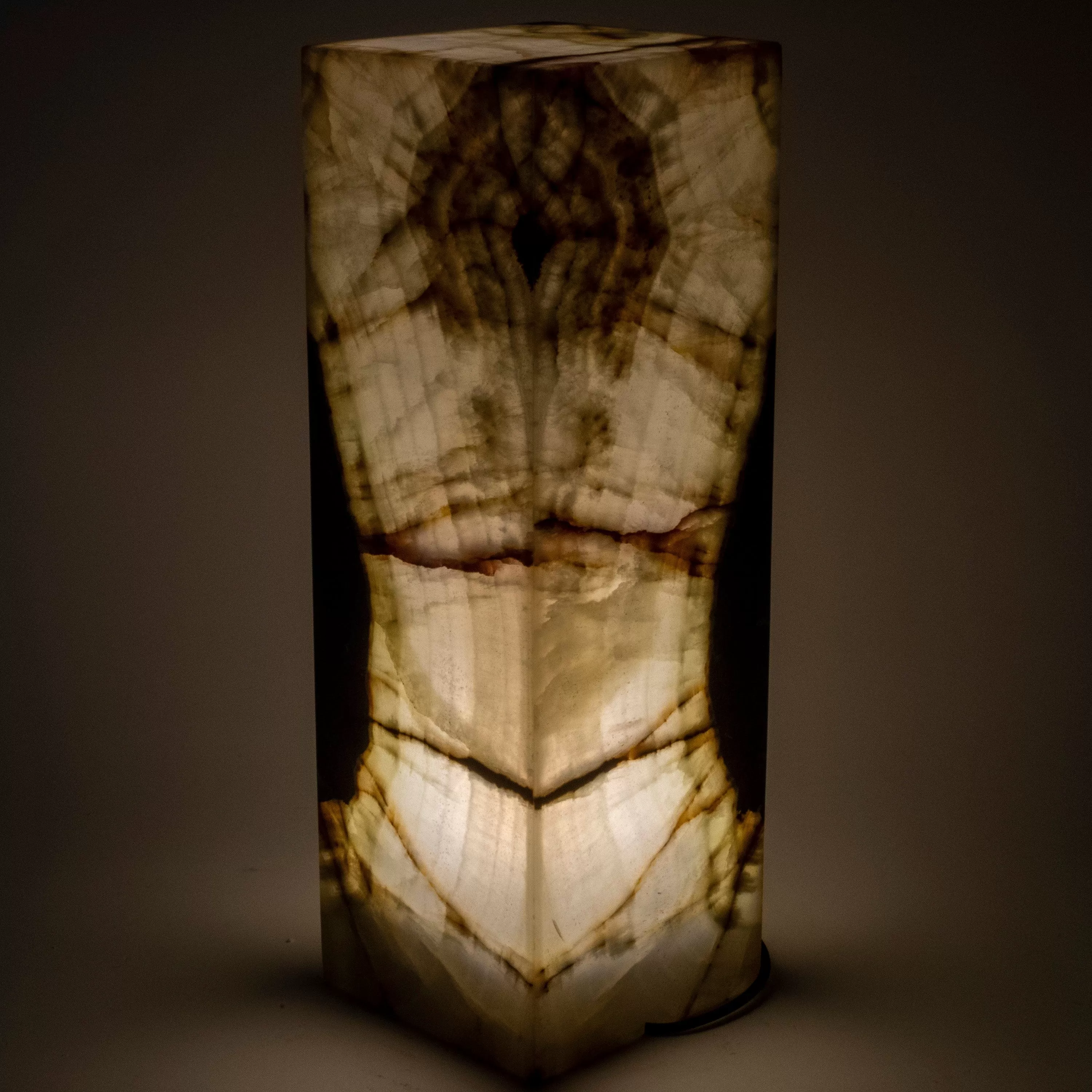 Natural Onyx Lamp Light Tower - 24