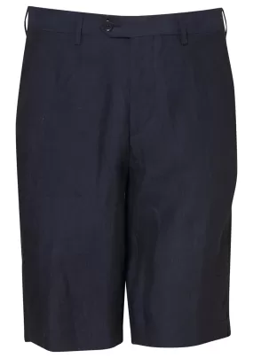 Navy Blue Linen Shorts