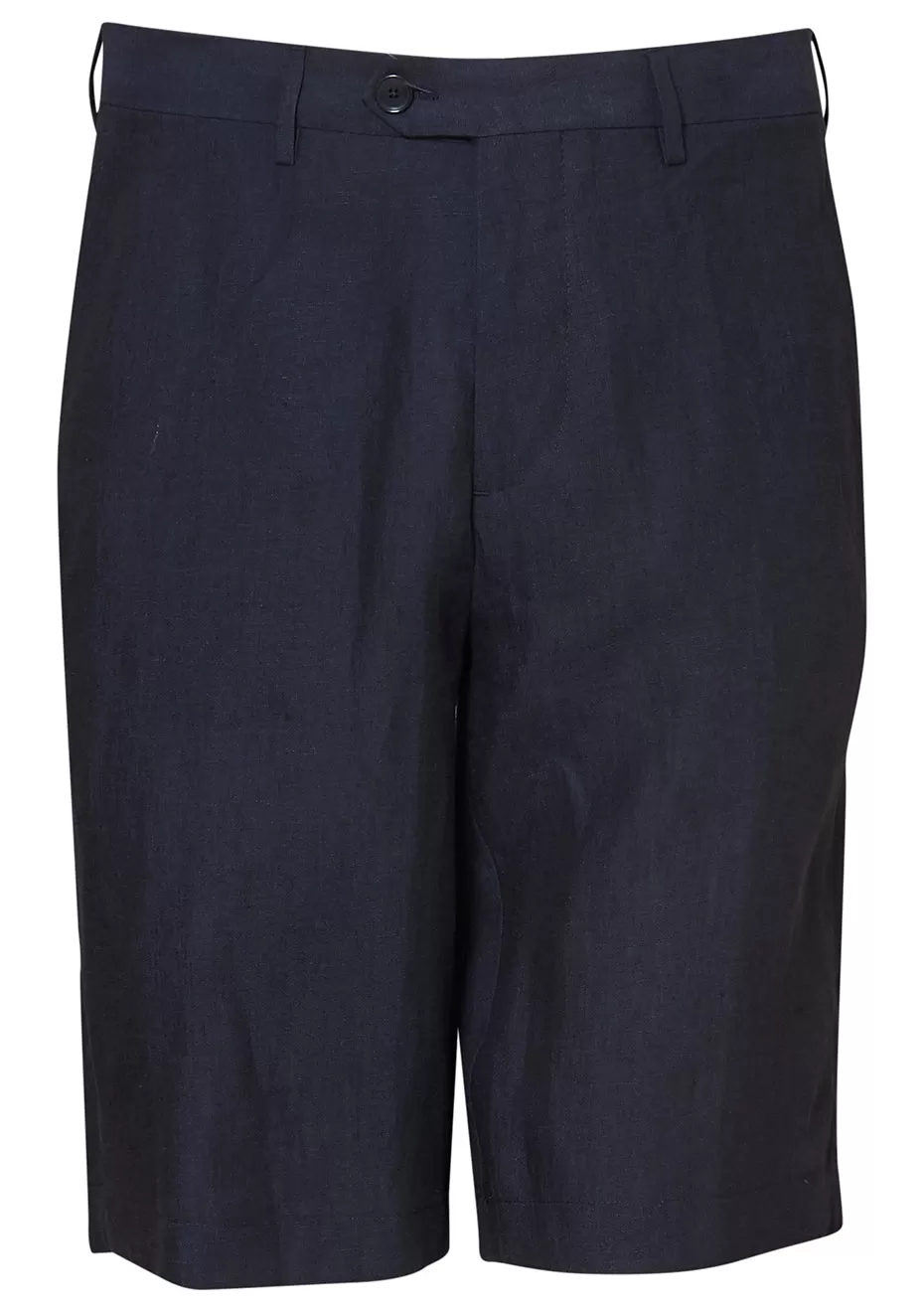 Navy Blue Linen Shorts