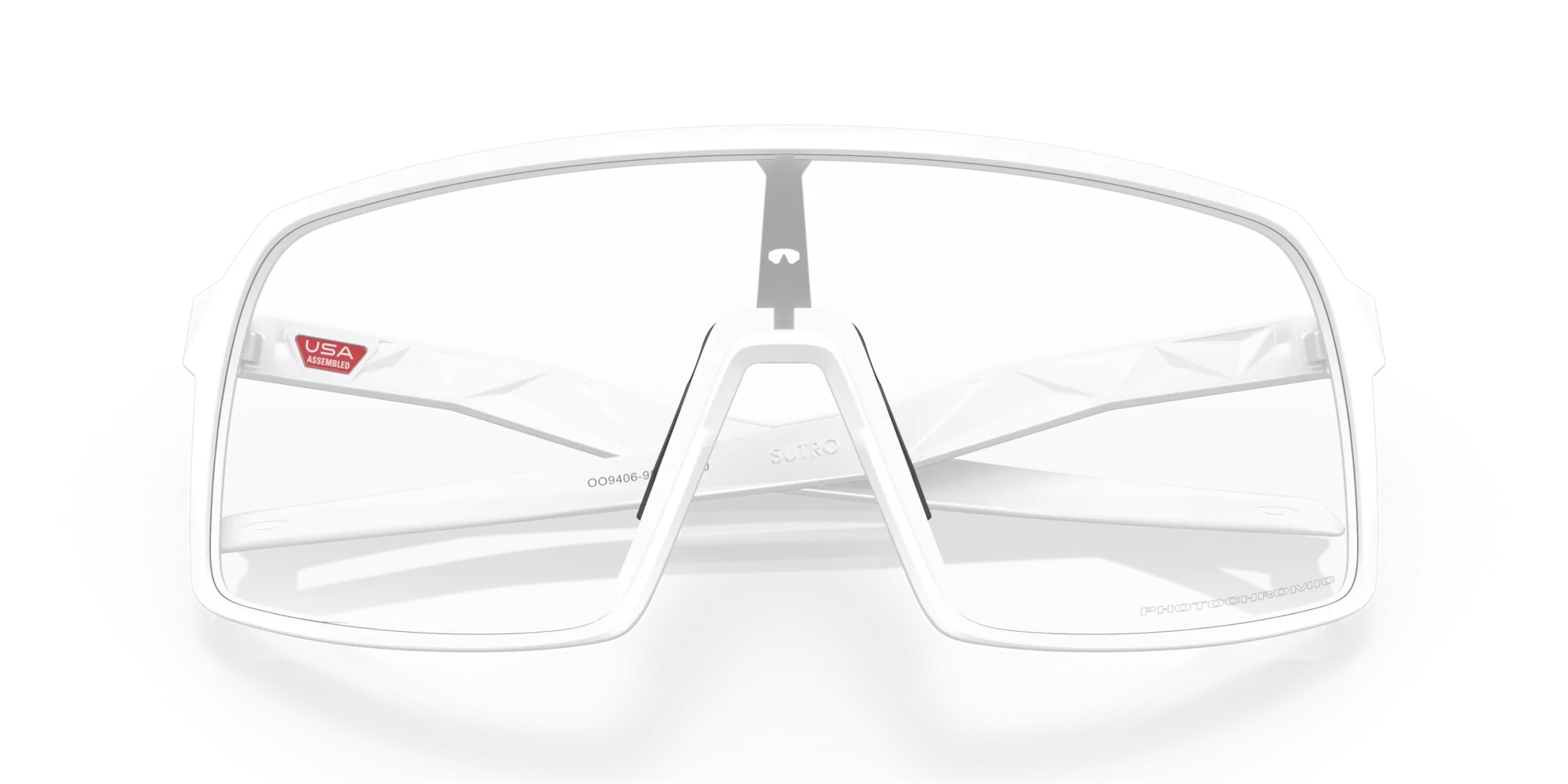 Oakley Sutro Clear To Black Iridium Photochromic Lenses Matte White Frame