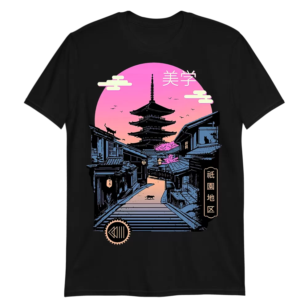 Pagoda Wave Aesthetic Shirt