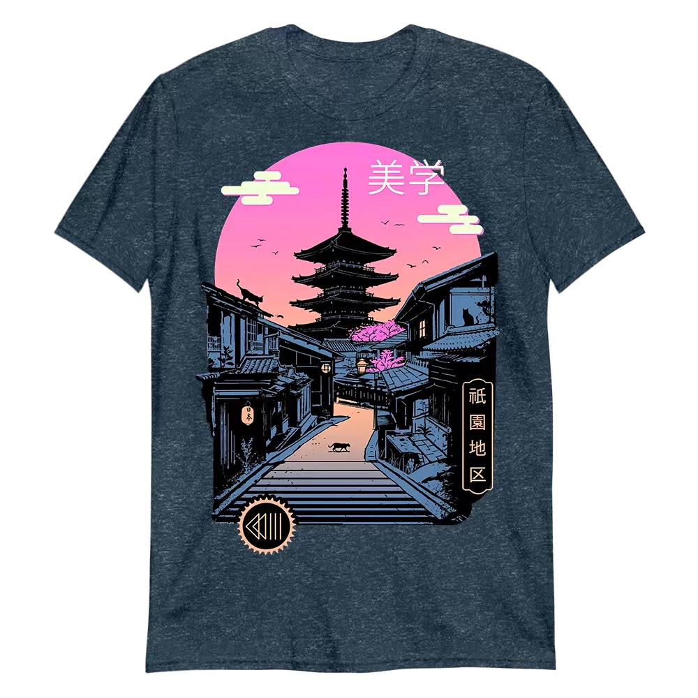 Pagoda Wave Aesthetic Shirt