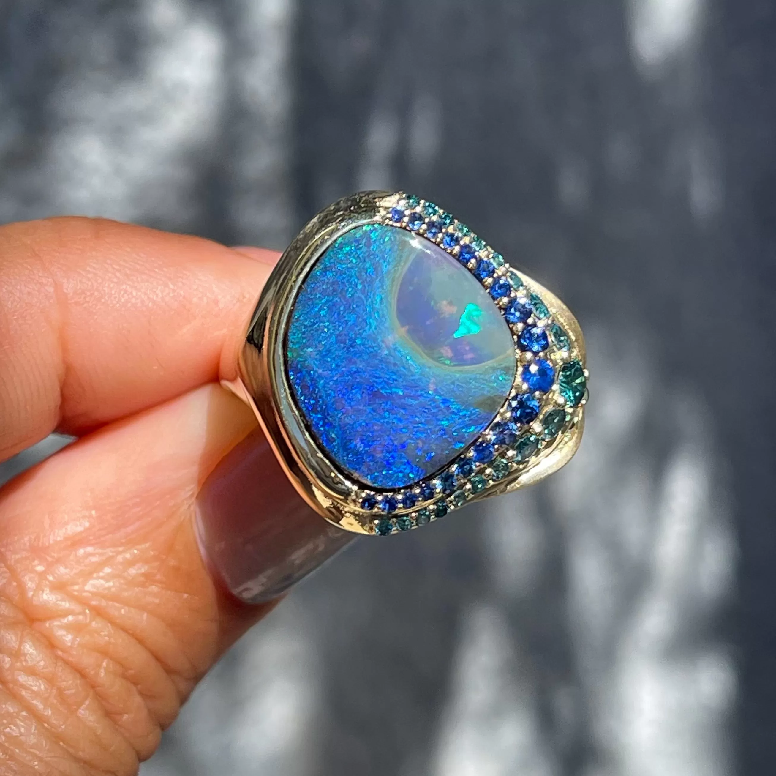 Plume Australian Opal Ring