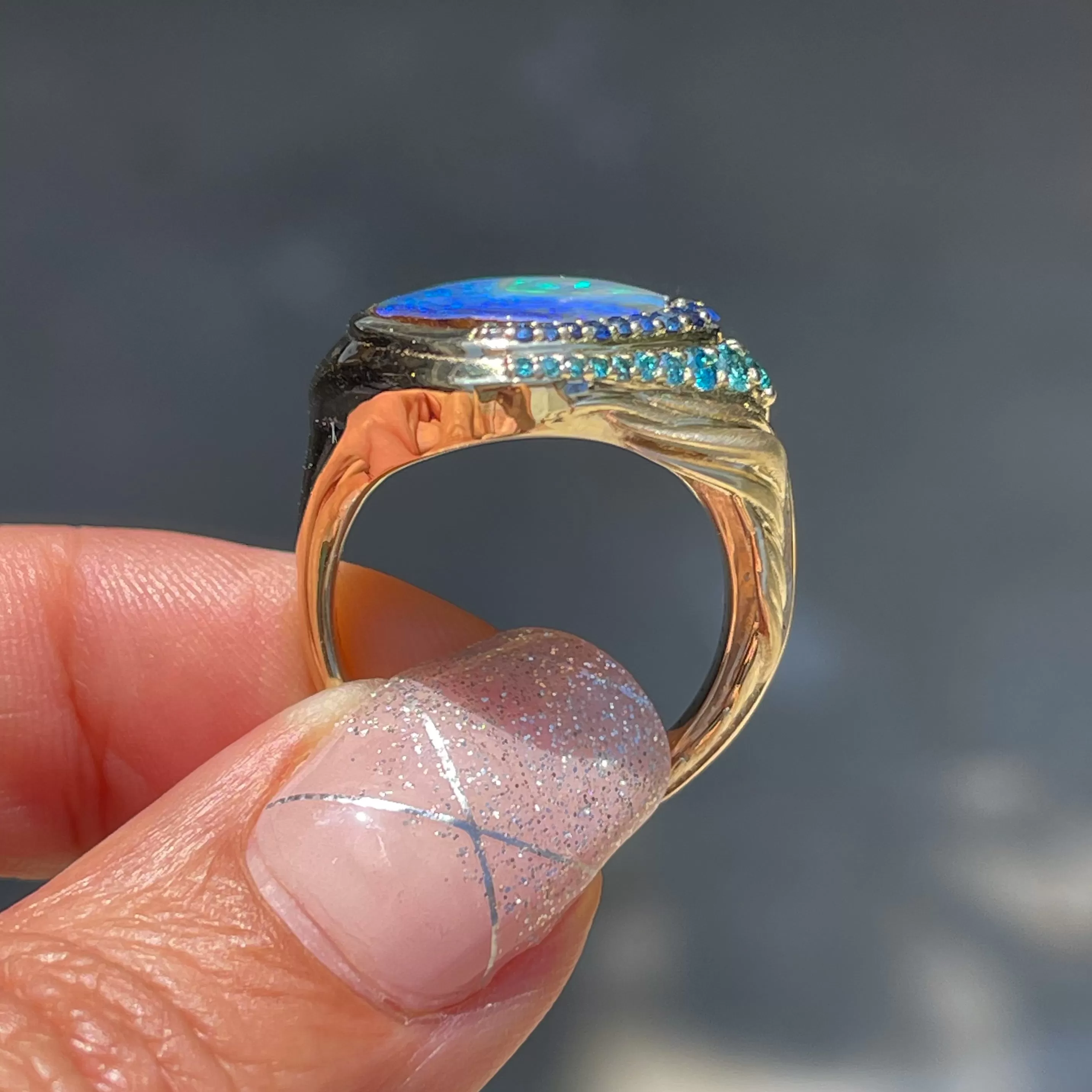 Plume Australian Opal Ring