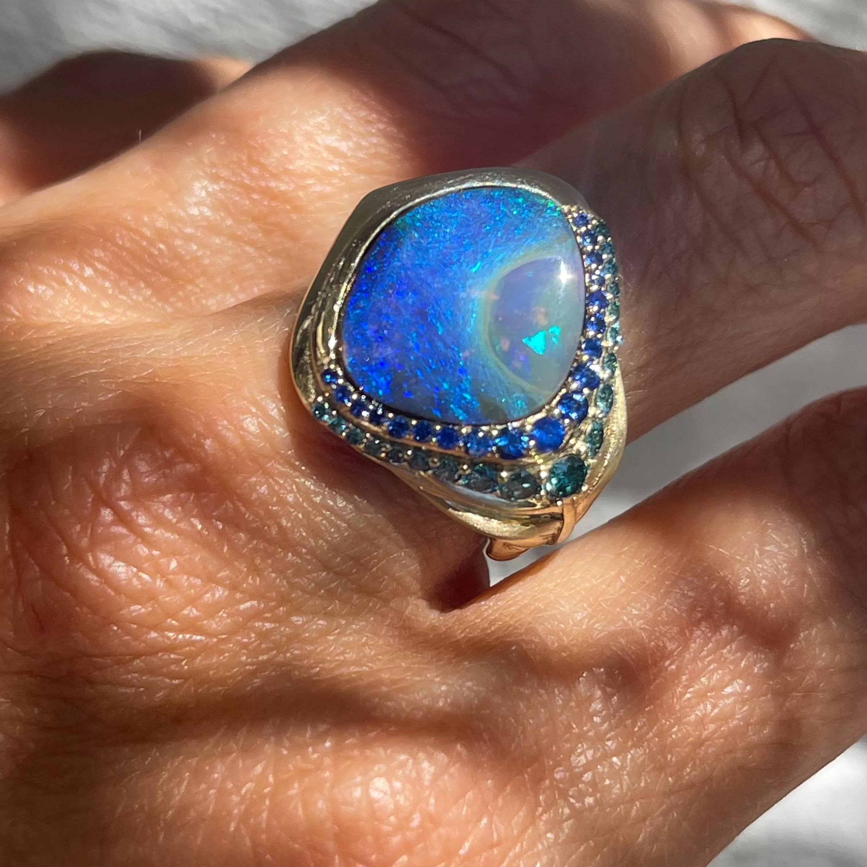 Plume Australian Opal Ring