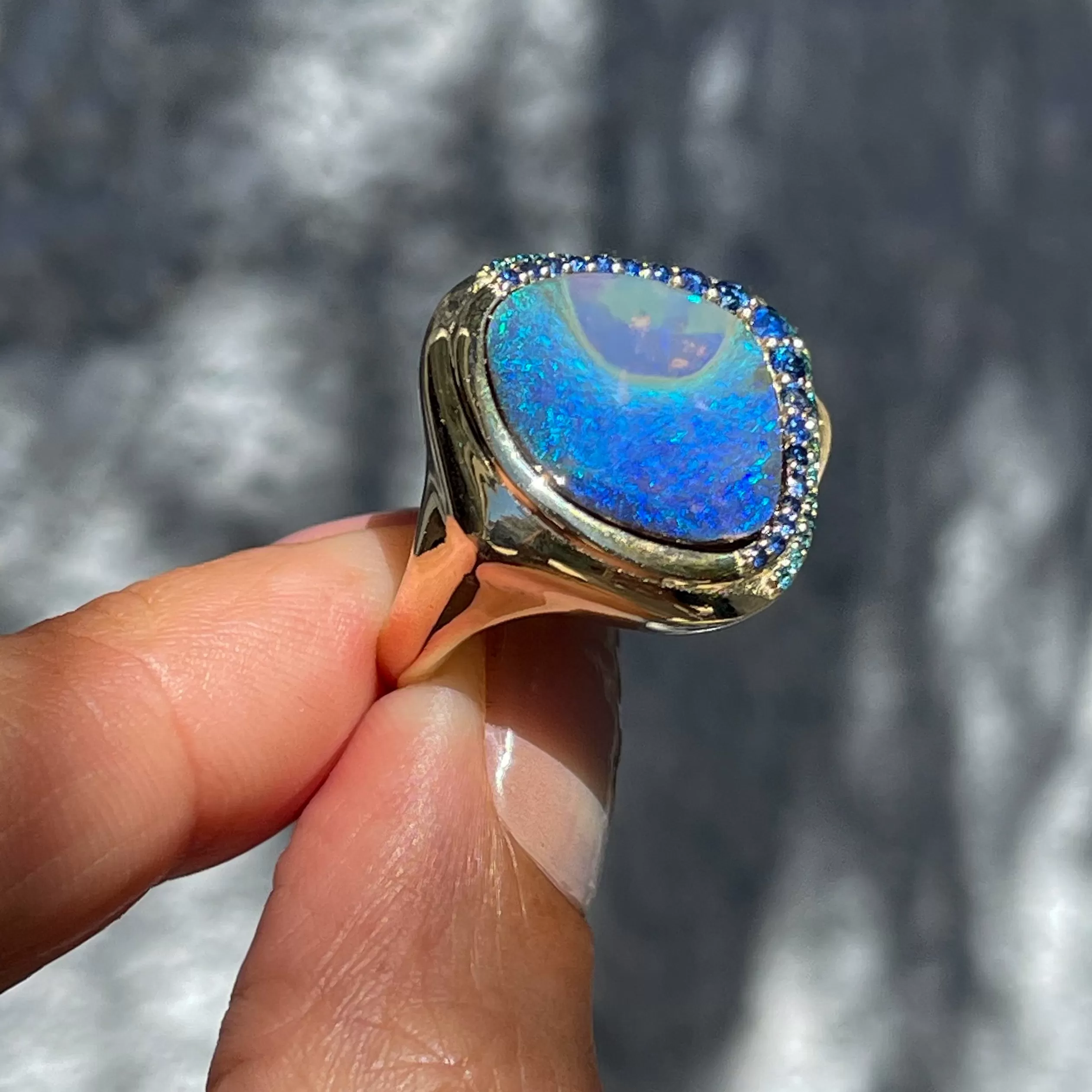 Plume Australian Opal Ring