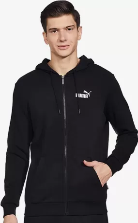 Puma Unisex adult hoodie ESS Small Logo FZ Hoodie TR 586704 01 black