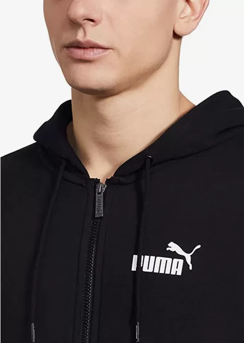 Puma Unisex adult hoodie ESS Small Logo FZ Hoodie TR 586704 01 black