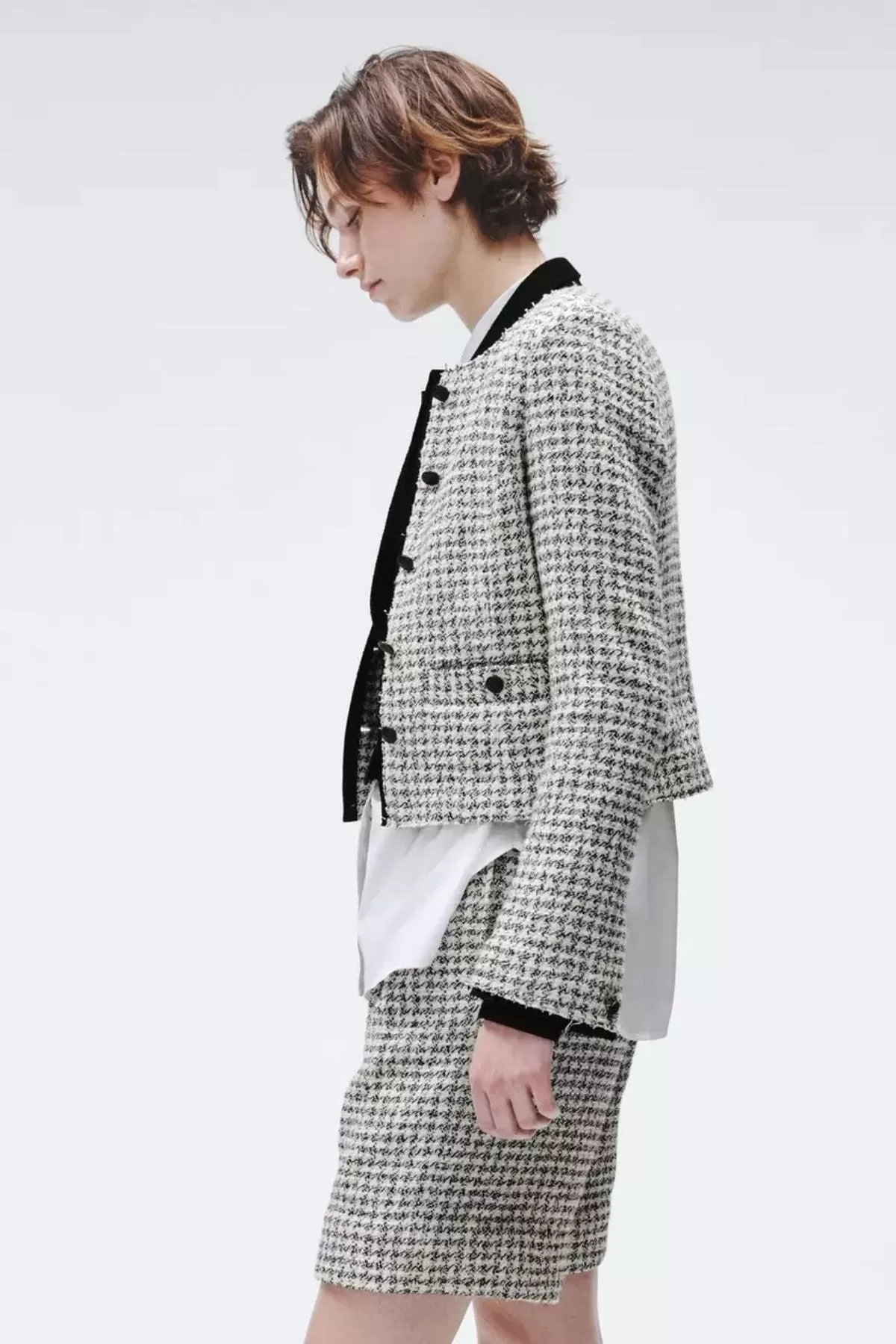 Rag & Bone Carmen Tweed Jacket - Black/ White