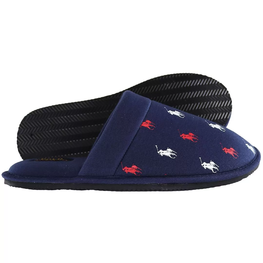 Ralph Lauren Kollin Mens Navy Slippers