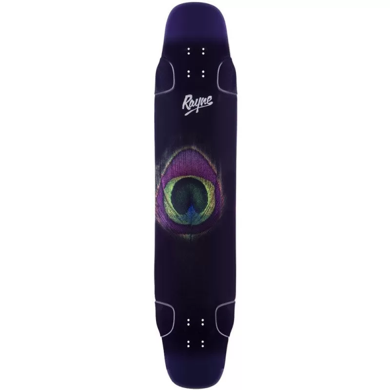 RAYNE LONGBOARD DECK WHIP PEACOCK GRAPHIC 44