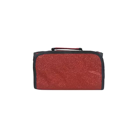 Red Glitter NGIL Traveling Toiletry Bag