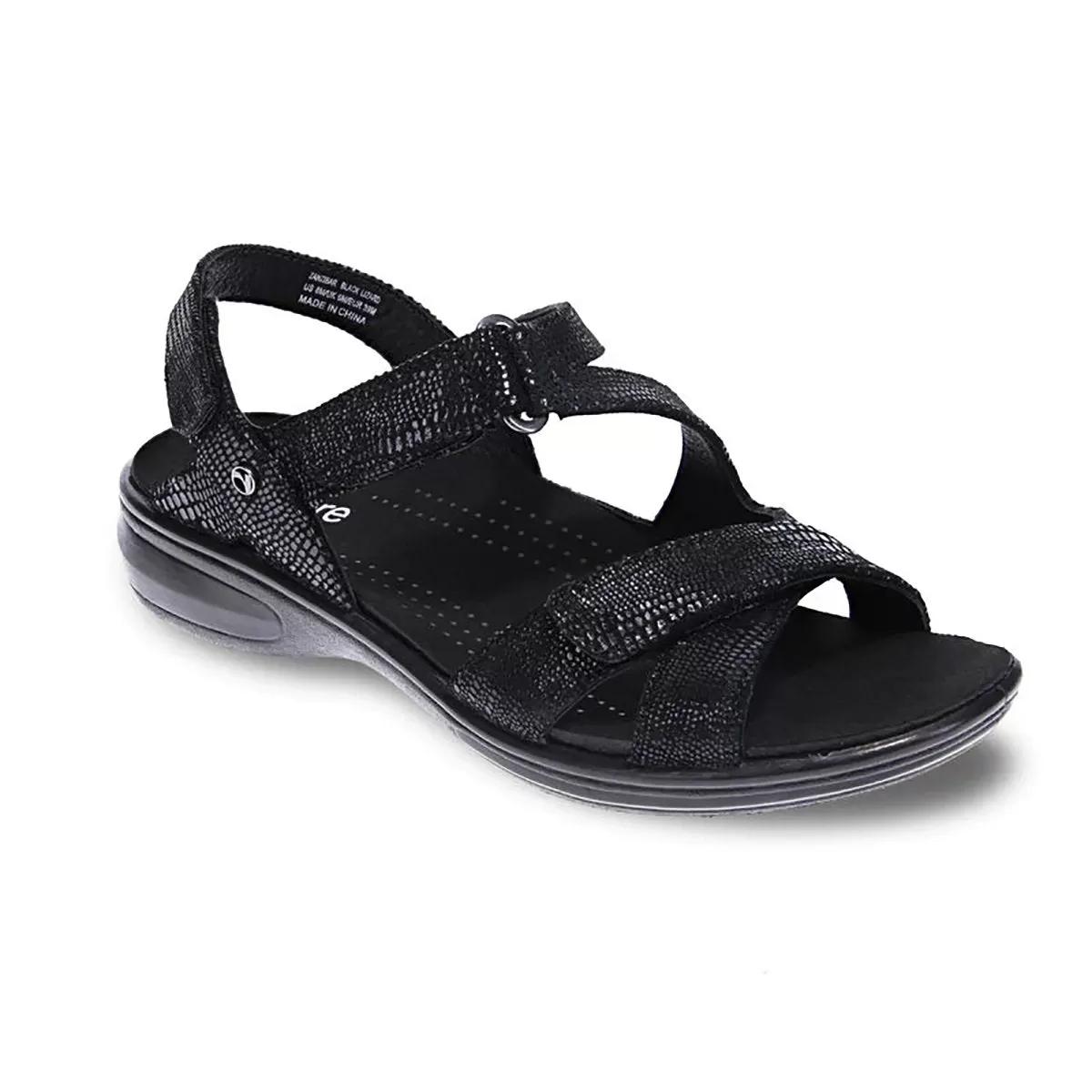 Revere Women's Zanzibar Black Lizard