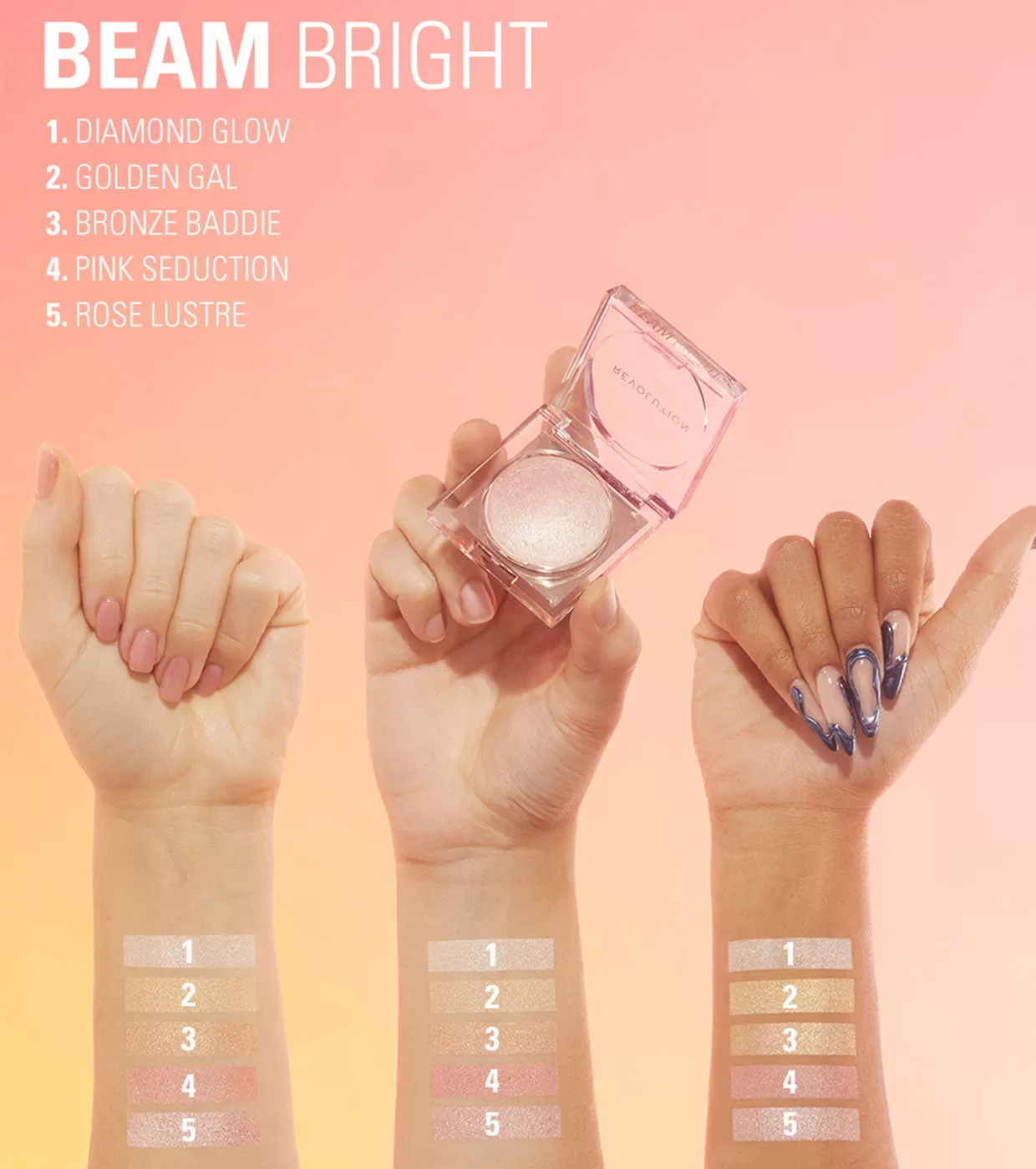 Revolution - Iluminador en polvo Beam Bright - Diamond Glow