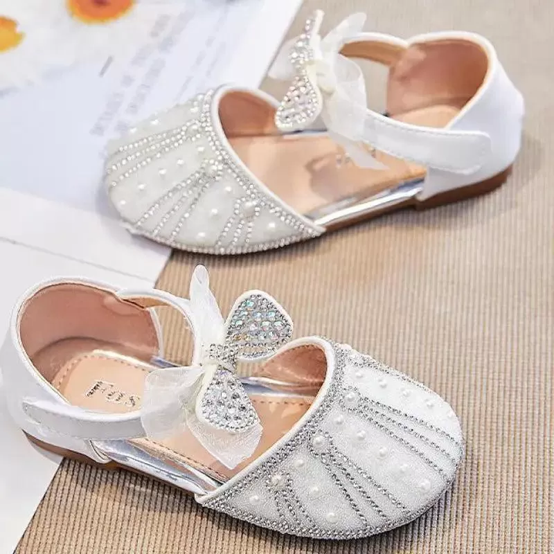 Rhinestone Diamond Bow Girls' Toddler Casual Shoes - G05083 Sandals