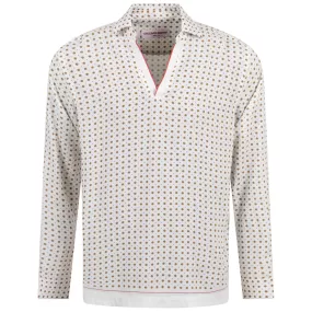 Ridley Cravat LS Polo Sea Mist - SS23