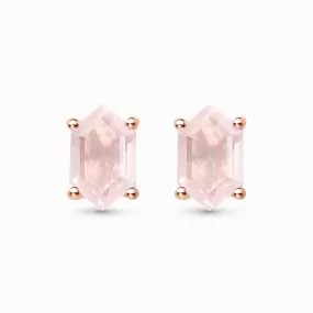 Rose Quartz Earrings - Serenity Studs