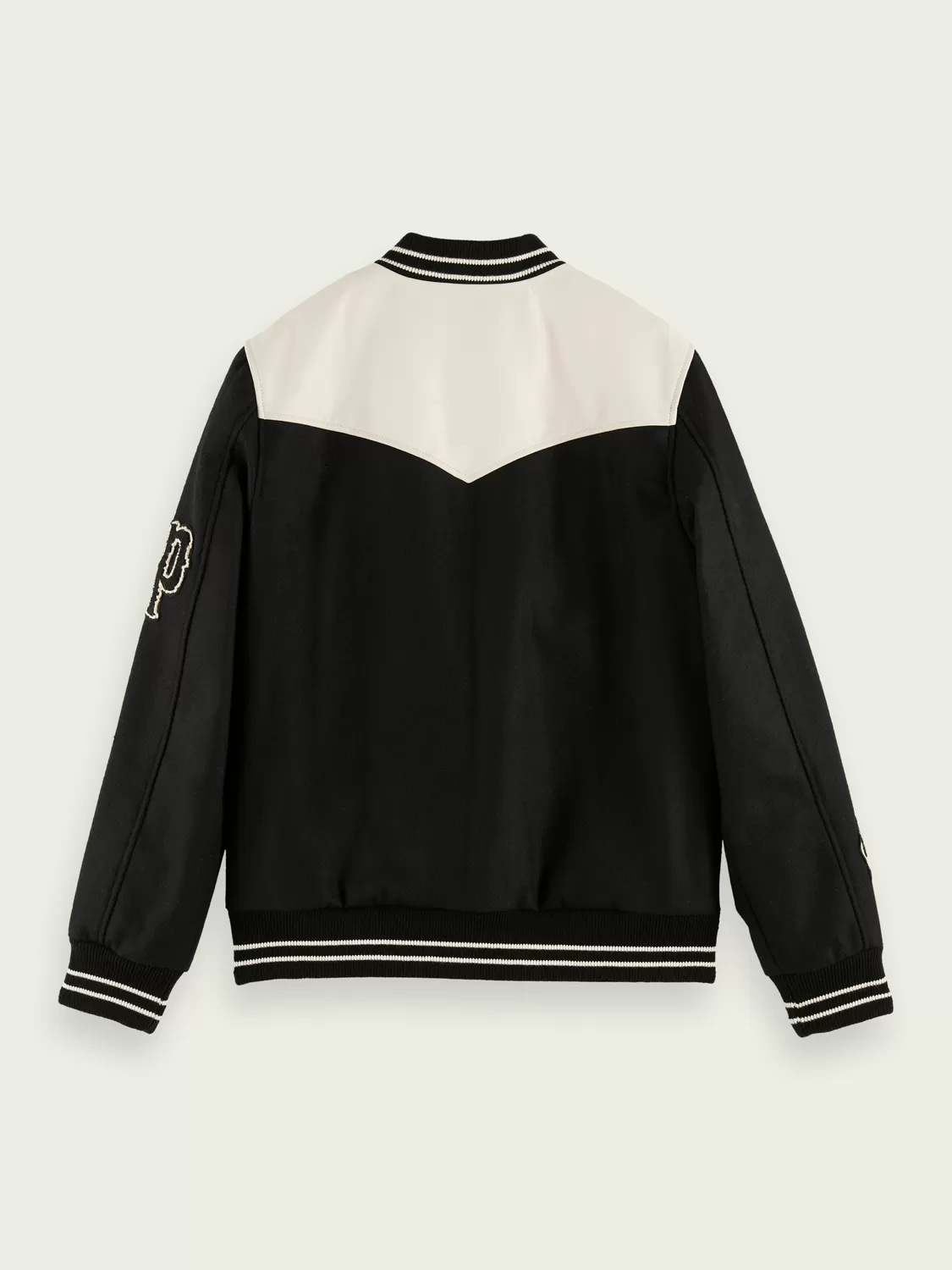 Scotch & Soda Black Varsity Jacket (164408)