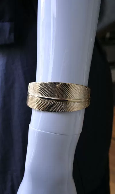 Shaded Feather Cuff, Bronze