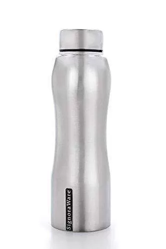 Signoraware Oxy Stainless Steel Water Bottle, 750ml/30mm, Silver