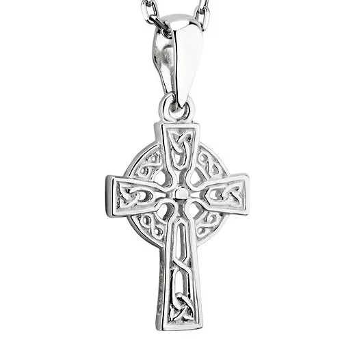 Small Celtic Cross Necklace - Sterling Silver