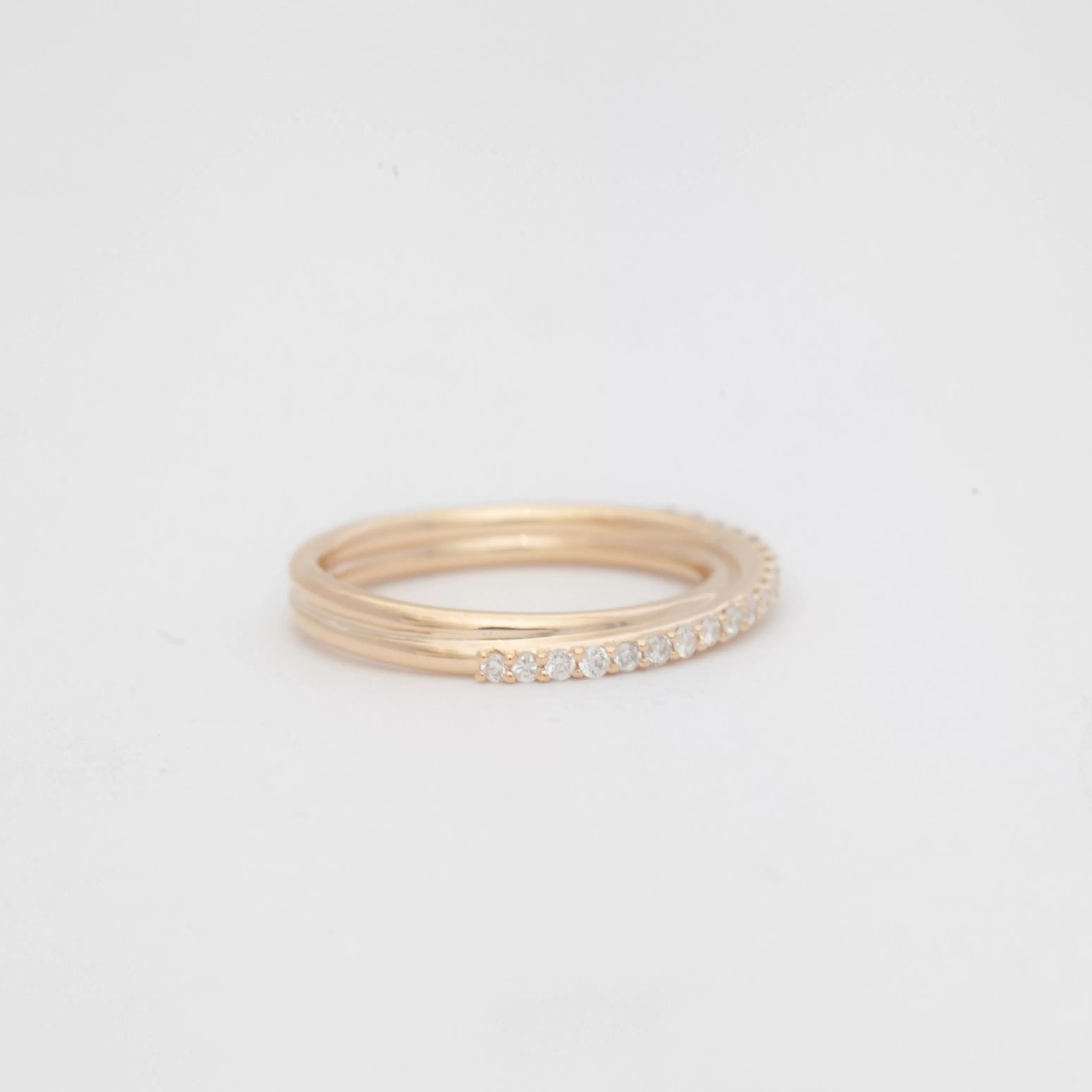 Small Demi-Pavé Current Ring