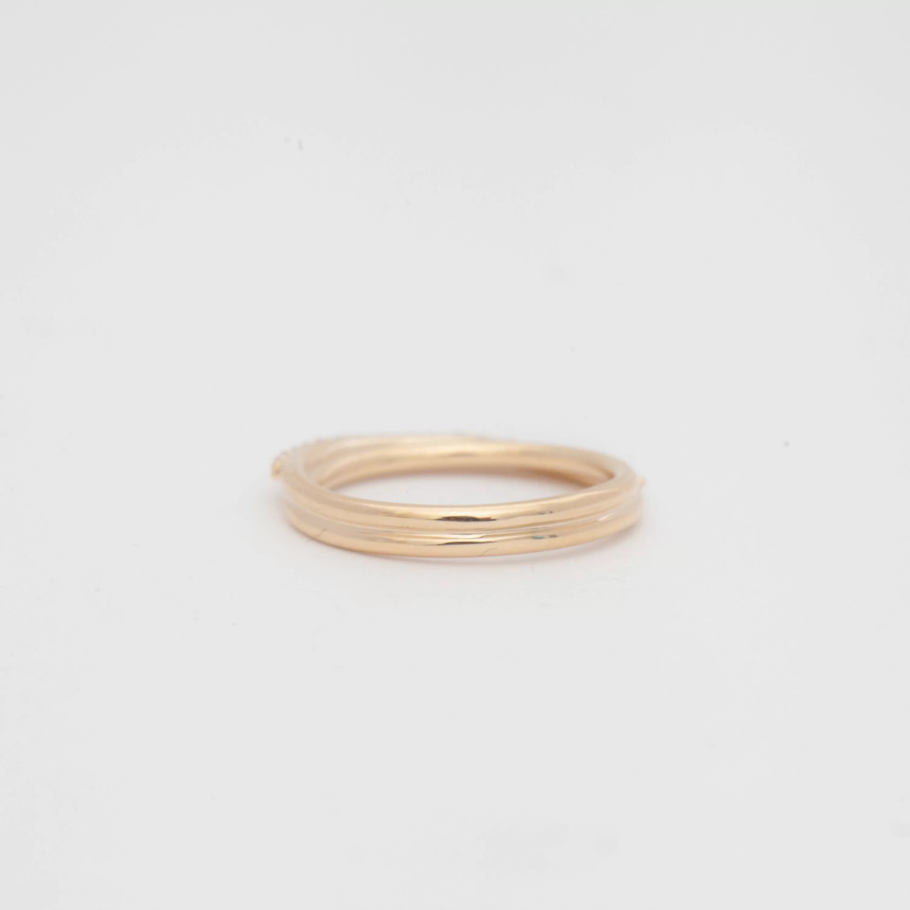 Small Demi-Pavé Current Ring