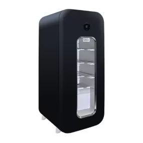 SnoMaster - 14 Bottle Single Zone Retro Wine Cooler - Black