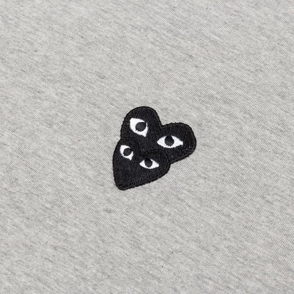 Stacked Heart L/S T-Shirt - Grey