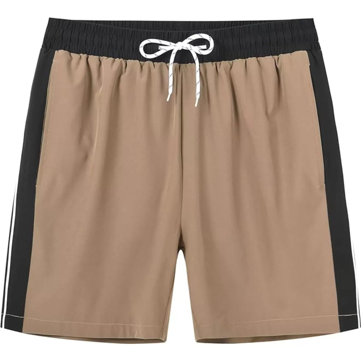 Stretchable Swim Shorts With Zipper Pockets