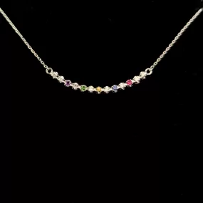 The Dover - Estate Diamonds Gemstones Platinum Smile Necklace