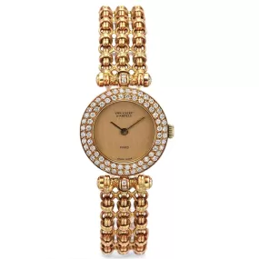 Van Cleef & Arpels Lady's 18K Gold Diamond La Collection Quartz Watch 21 mm