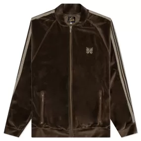 Velour R.C. Track Jacket - Brown