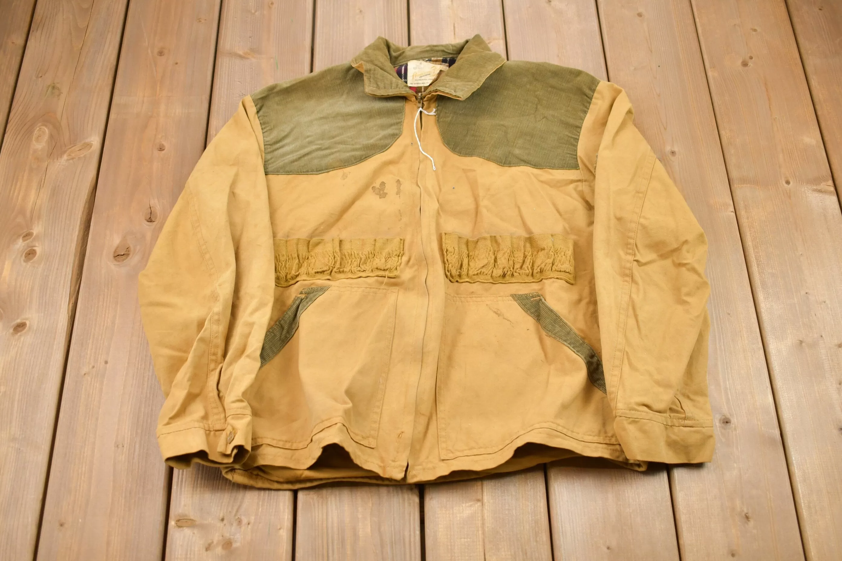 Vintage 1970s American Field Canvas Jacket / Workwear / Streetwear / Made In USA / 70s / Blanket Lined Jacket / 70s Sportswear / Union Made