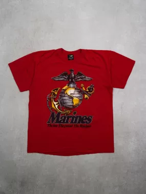 Vintage '93 Red Marines Globe Tee (M)