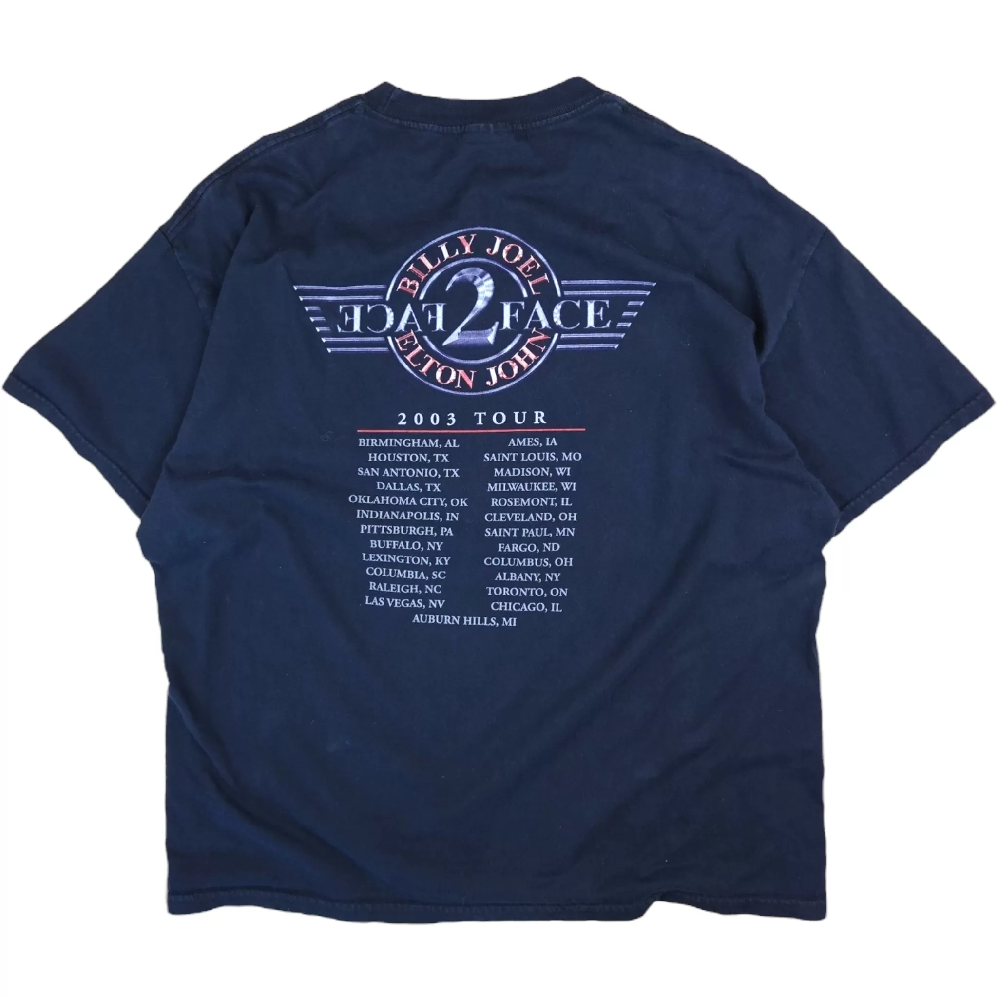 Vintage Billy Joel Elton John Tour T-Shirt - XL