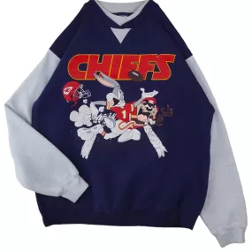 Vintage Looney Tunes Chiefs Sweatshirt - L