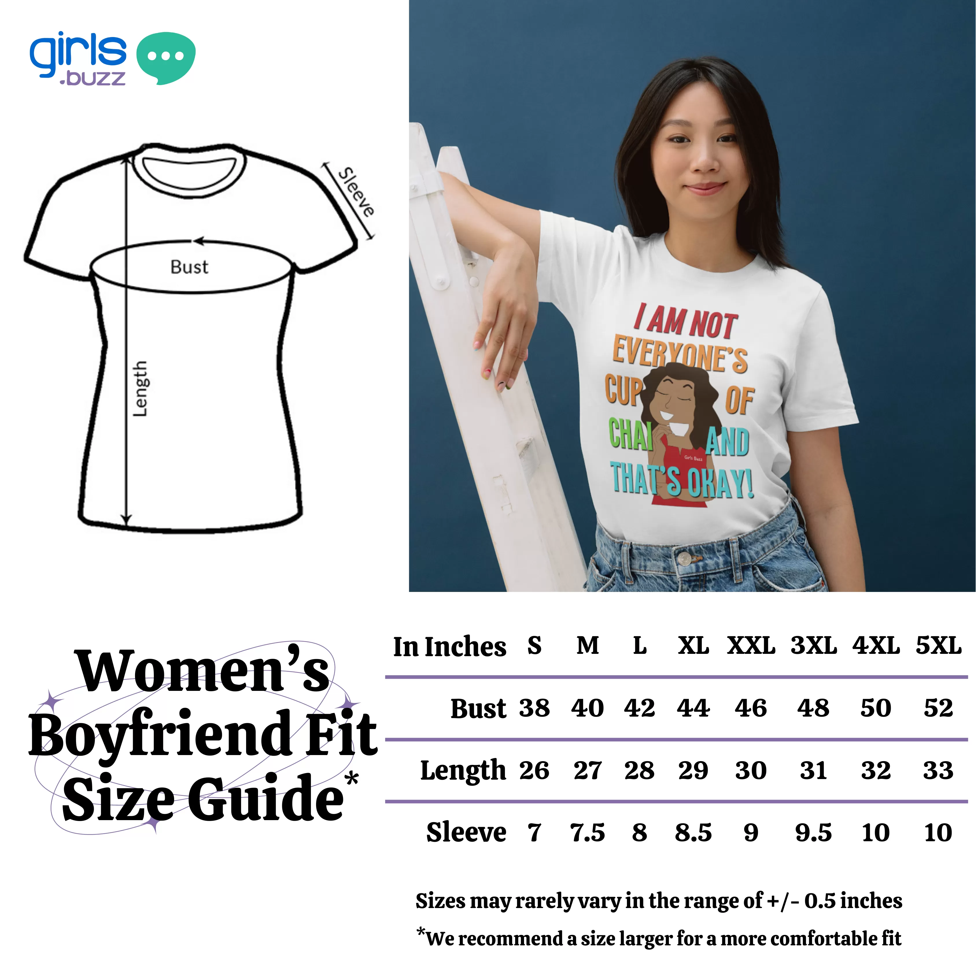 Whatever Boyfriend Fit T-shirt