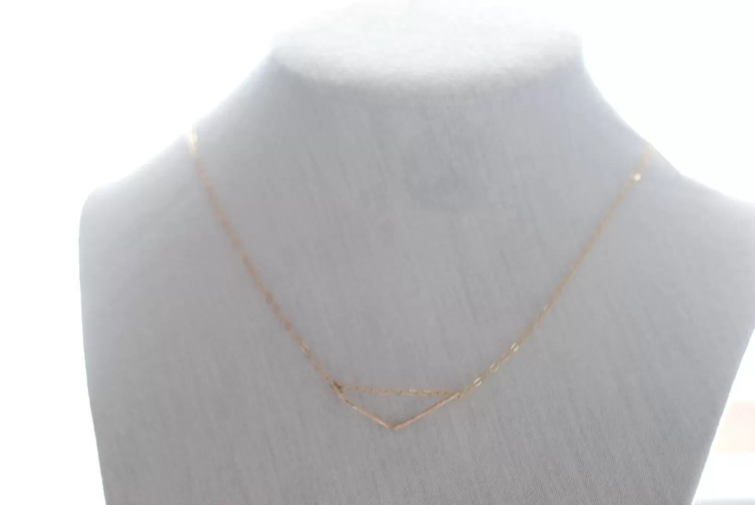 Wholesale Chevron Necklace- Gold Filled Chevron, Dainty Jewelry by Heirloomenvy