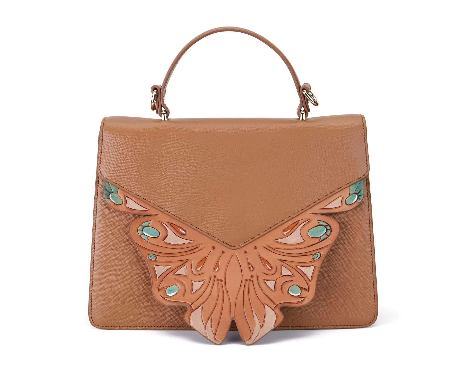 Wings Brown Shoulder Bag