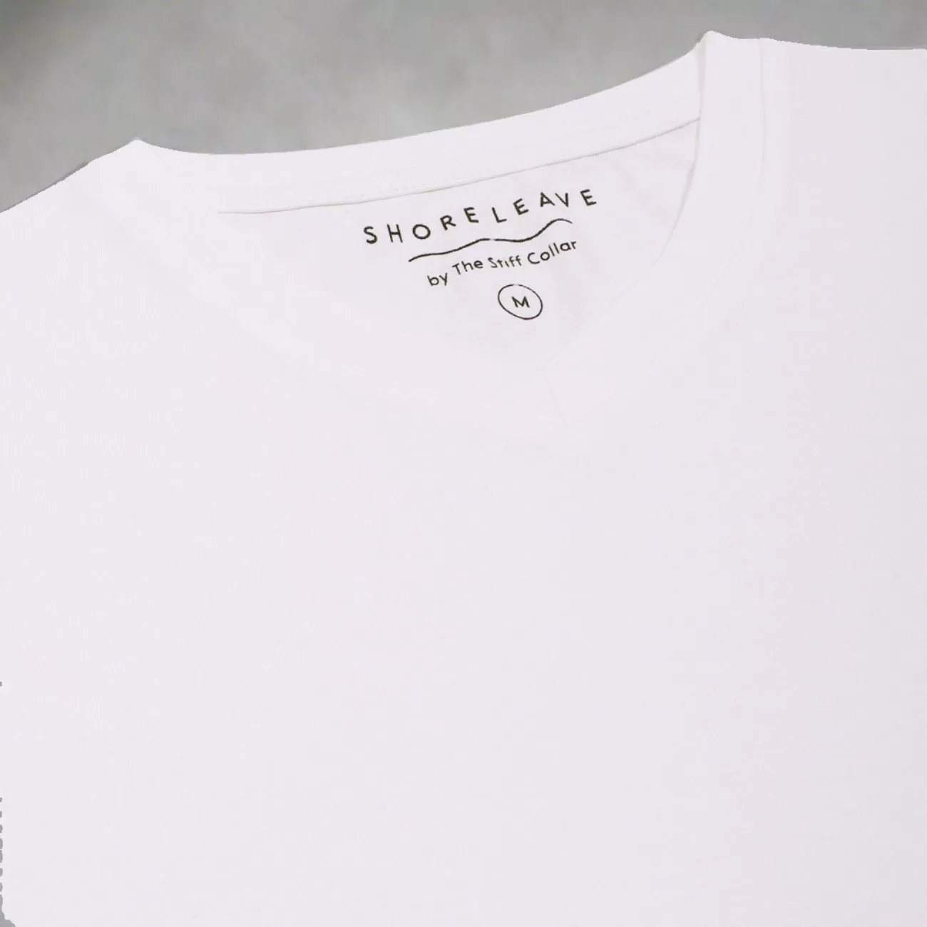 Winter White V-Neck Premium Cotton T-shirt