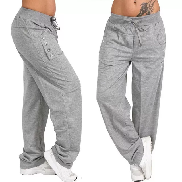 Women's Loose Casual solid ColorJoggerpants