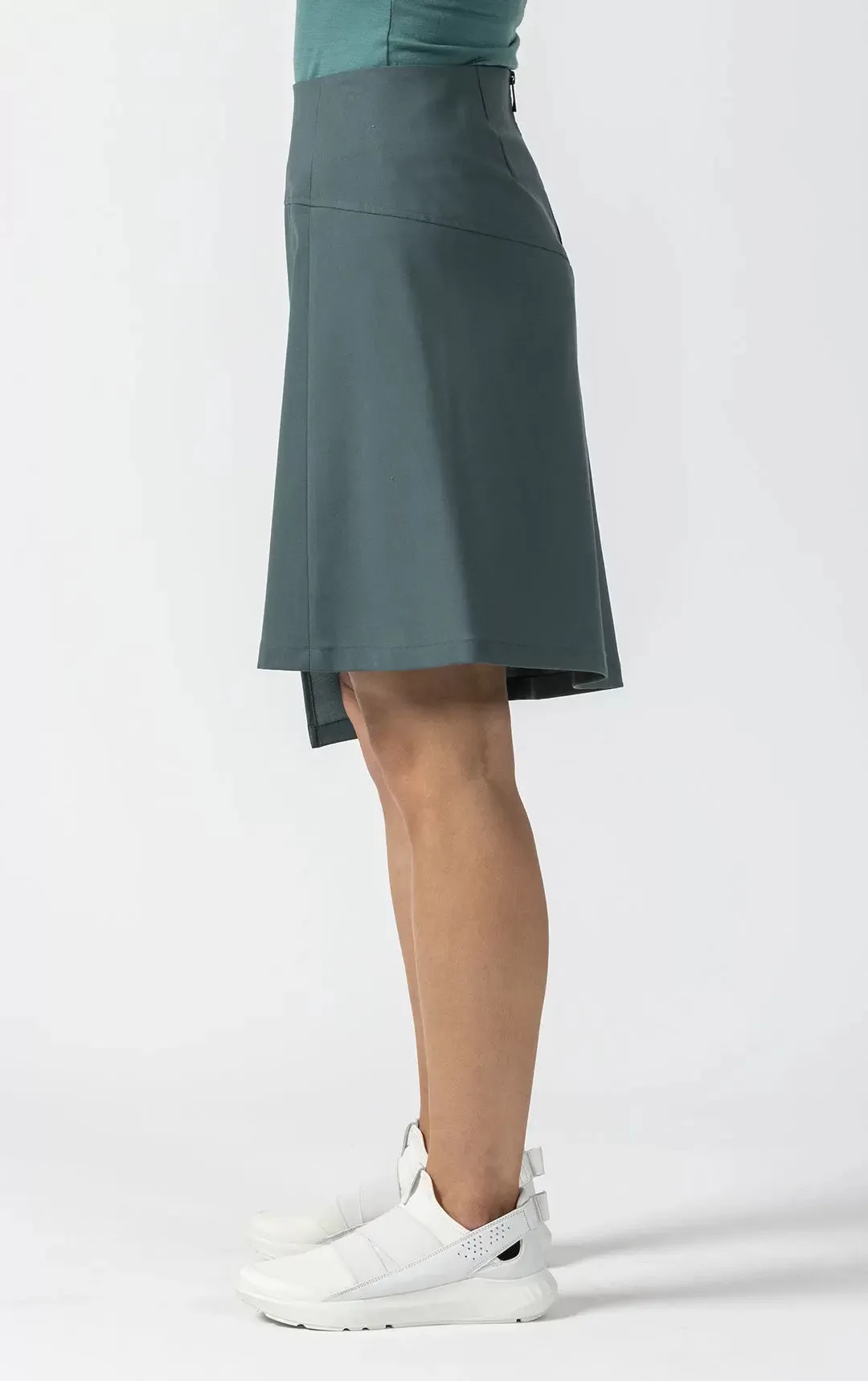 WOOL BLEND ASYMMETRIC SKIRT - CLEARANCE